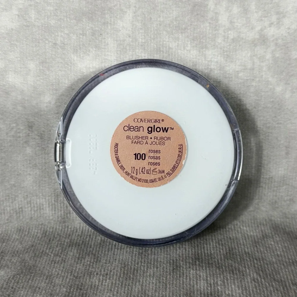 CoverGirl Clean Glow Blush 100 Roses 3n1 Matte Powder Compact Discontinued NWOB